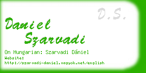 daniel szarvadi business card